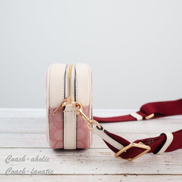 NWT Coach C7978 Mini Dempsey Camera Bag In Signature Jacquard With Coach Patch - Picture 5 of 12